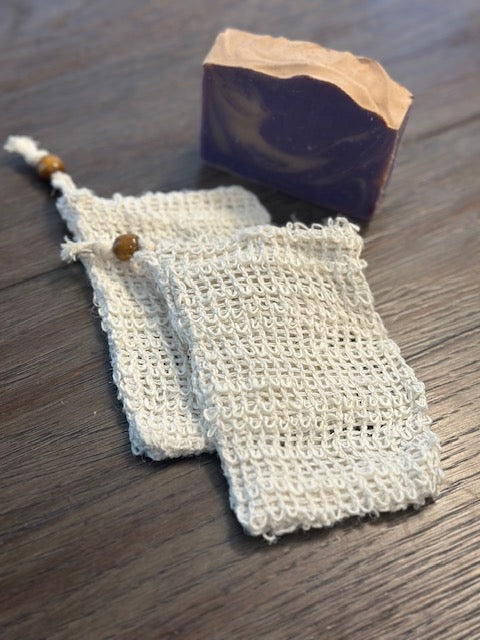 Natural Sisal Soap Saver Bag
